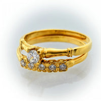 Anillos de Compromiso de Oro | Set de Anillos Tradicionales de 14k o 10k