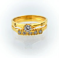 Anillos de Compromiso de Oro | Set de Anillos Tradicionales de 14k o 10k 1