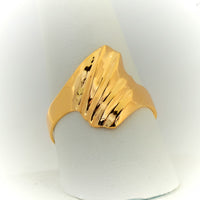 Anillo doble punta de oro