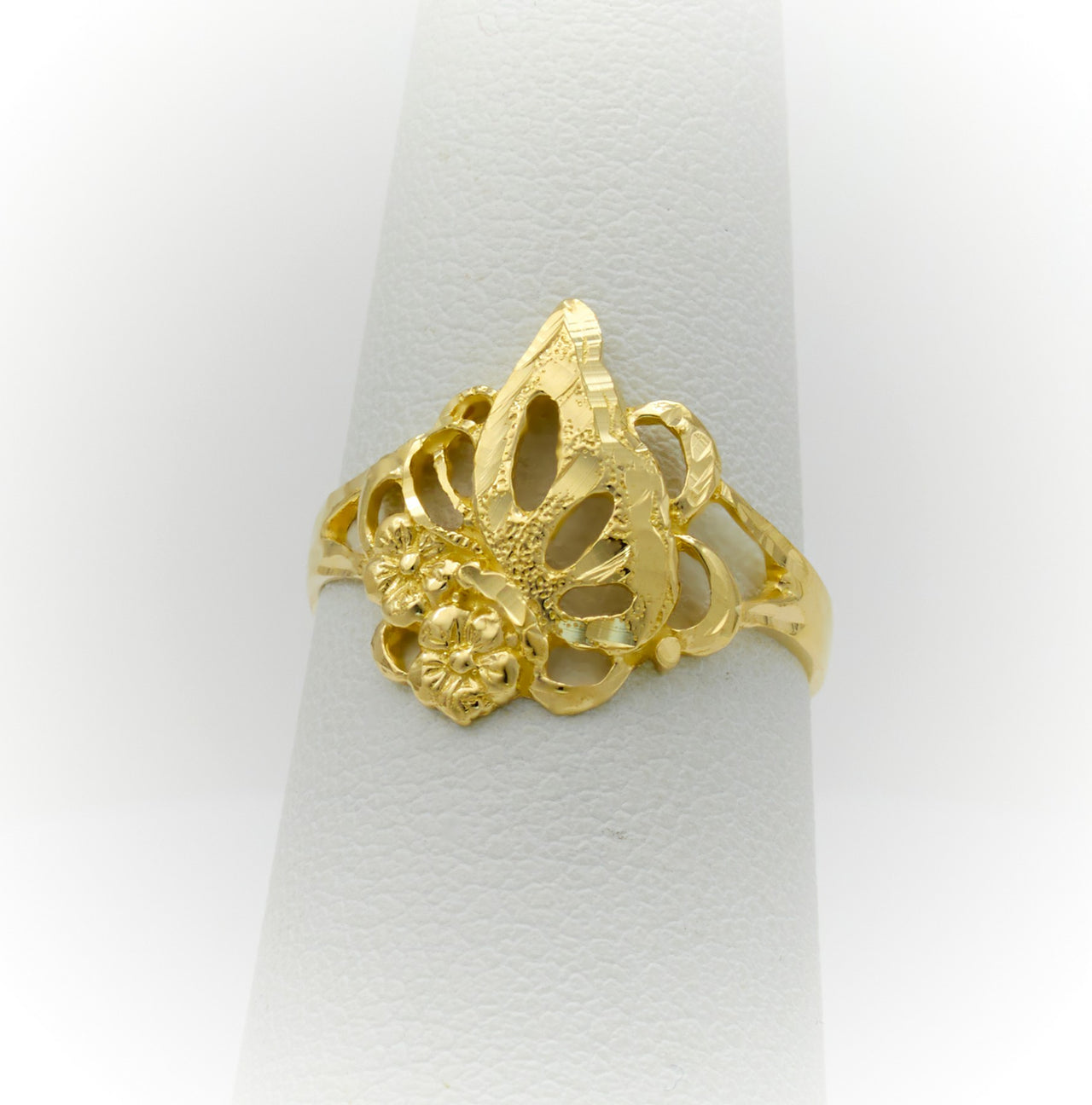 Anillo, Sortija de Niña o Mujer de Oro, Anillo Flores