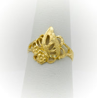 Anillo, Sortija de Niña o Mujer de Oro, Anillo Flores