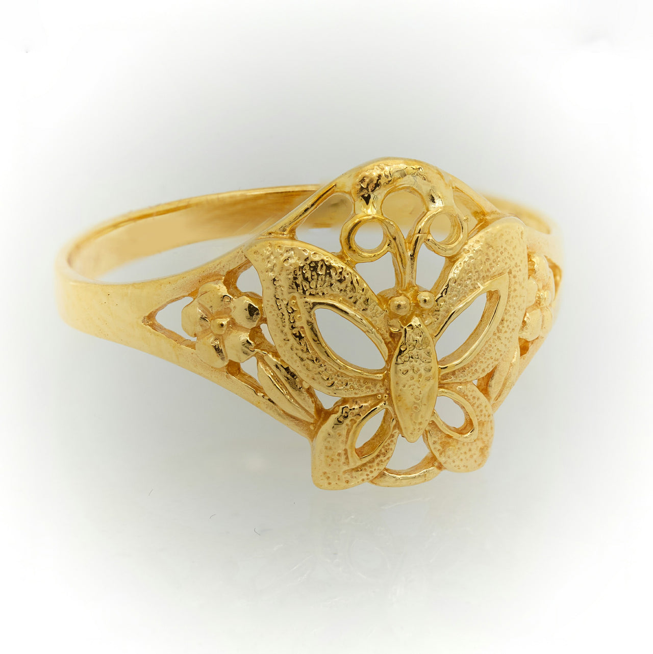 Anillo Mariposa de Oro 10k