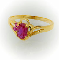 Anillo de Oro con Piedras, Para Niñas o para Mujeres 2