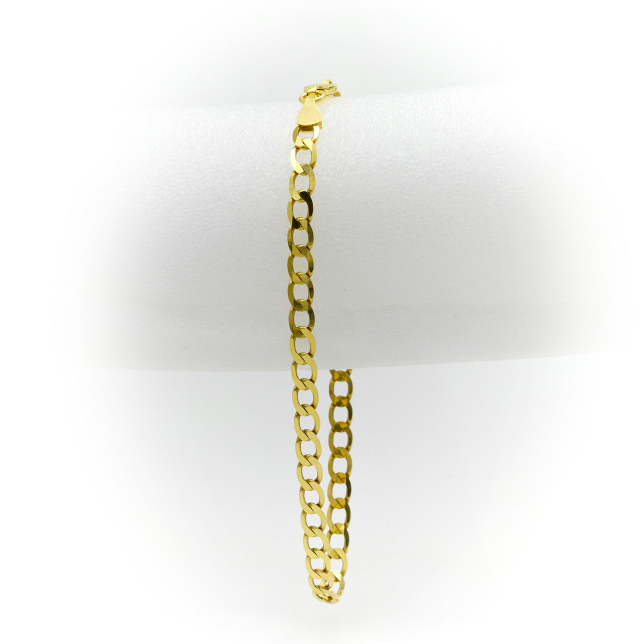 pulso de oro de eslabones de bordillo cubano