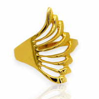 Anillo de concha de ma, en oro real de 14k o 10k