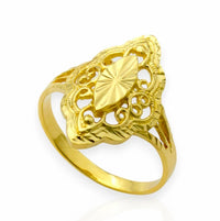 Es un Hermoso anillo con diseño antique, para mujeres que le gusta lucir el ayer