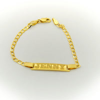 Esclavas de oro personalizable para niña/o