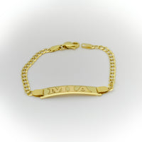 manilla de oro personalizadas para mujer, niño/a o bebe