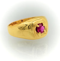 Anillo de Mujer con Piedra Roja