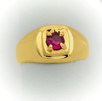 Anillo de Mujer con Piedra Roja
