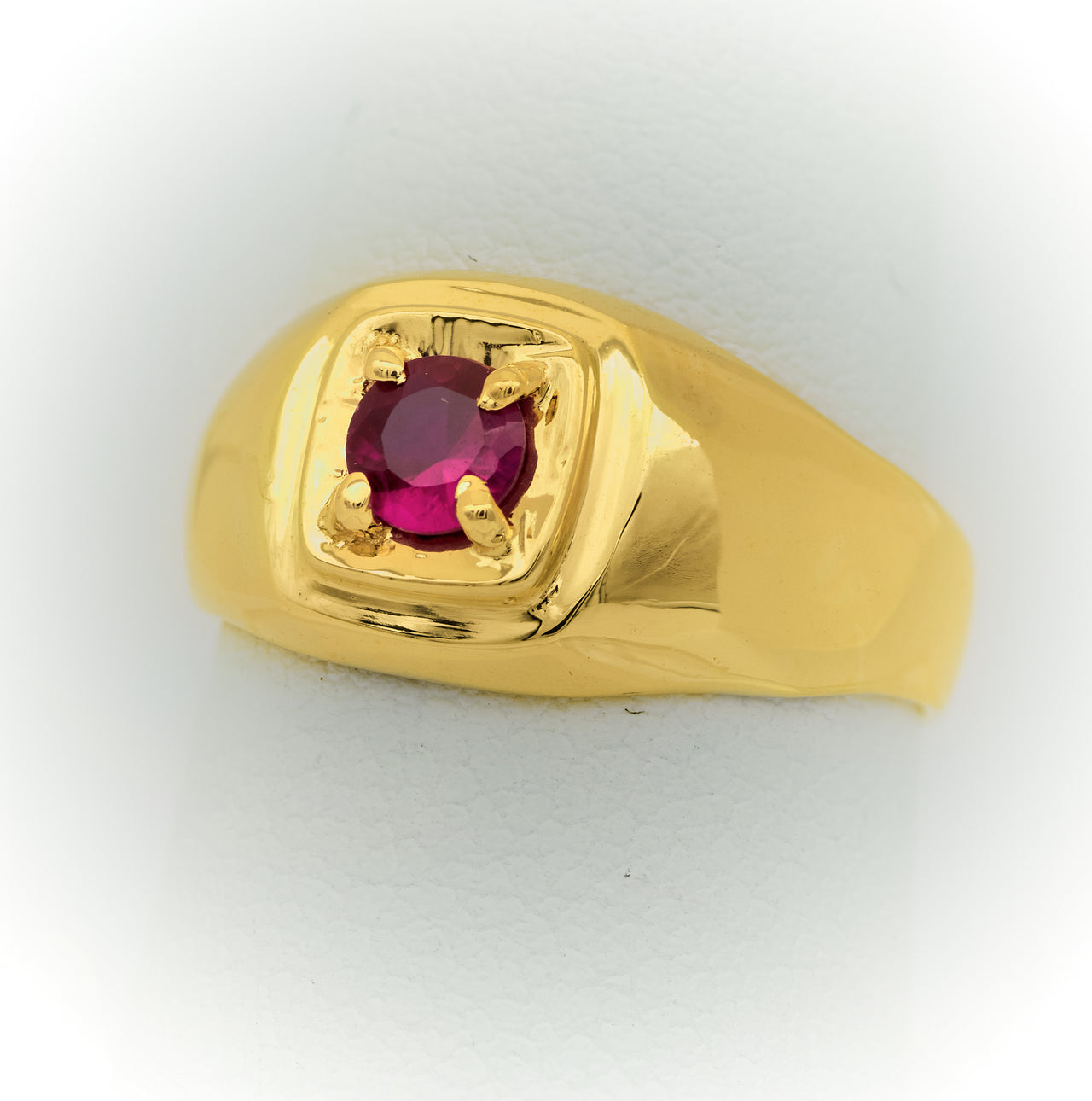 Anillo de Mujer con Piedra Roja