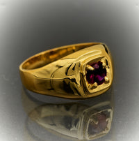 Anillo de Mujer con Piedra Roja