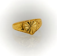 Anillo de Oro 10k Estilo Corazón Texturizado