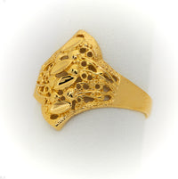 Anillo de Oro 10k o 14k, para Mujer, Diseño de Hojas