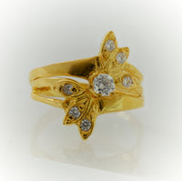 Anillo de compromiso de oro Mariposa 2