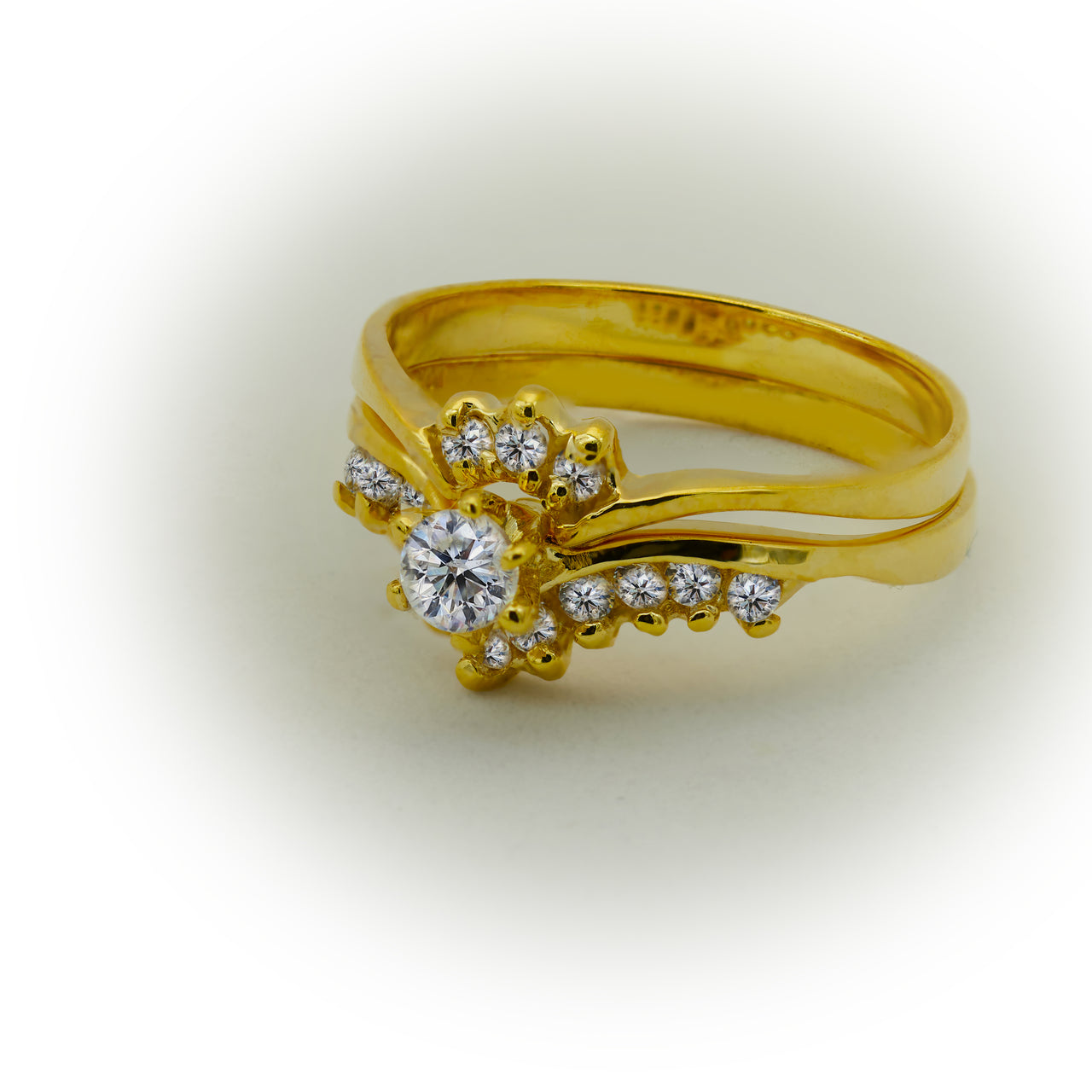 Anillos de Compromiso de Oro 10k , Que se Entrelazan