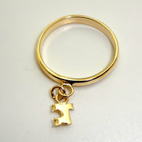 CAPITAL 10K GOLD INITIAL RINGS ARITOS DE INICIALES DE ORO 10K MAYÚSCULAS - Acosta´s jewelry