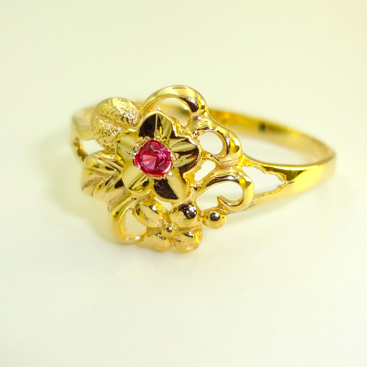 10K Women Gold Ring with Stone Anillo de Mujer con Piedra de Oro 10k - Acosta´s jewelry