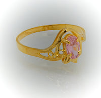 10K Women Gold Ring with Stone Anillo de Mujer con Piedra de Oro 10k - Acosta´s jewelry