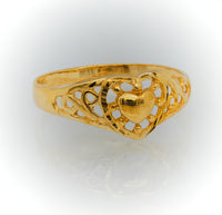 Anillo Corazon de Oro