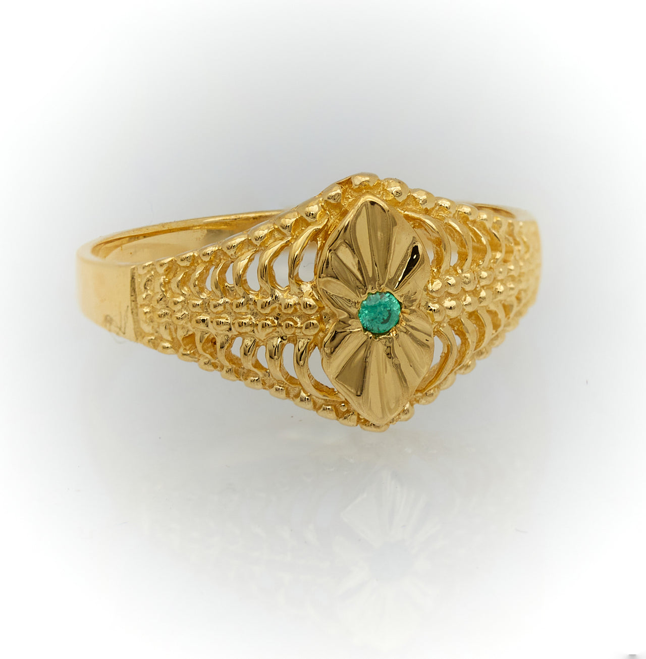 10K Women Gold Ring with Stone Anillo de Mujer con Piedra de Oro 10k - Acosta´s jewelry