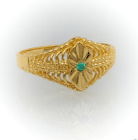 10K Women Gold Ring with Stone Anillo de Mujer con Piedra de Oro 10k - Acosta´s jewelry