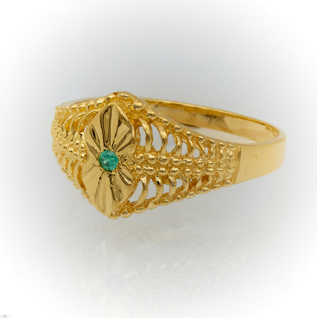 10K Women Gold Ring with Stone Anillo de Mujer con Piedra de Oro 10k - Acosta´s jewelry