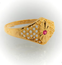 10K Women Gold Ring with Stone Anillo de Mujer con Piedra de Oro 10k - Acosta´s jewelry