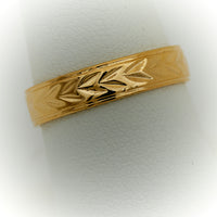 Anillo de Compromiso de Oro 10k o 14k para Hombre, Estilo Alianza con Diseños