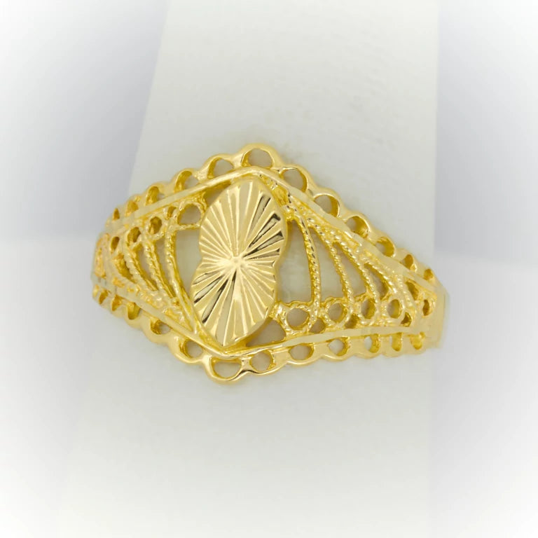 Anillo de Oro Filigrana para Mujer