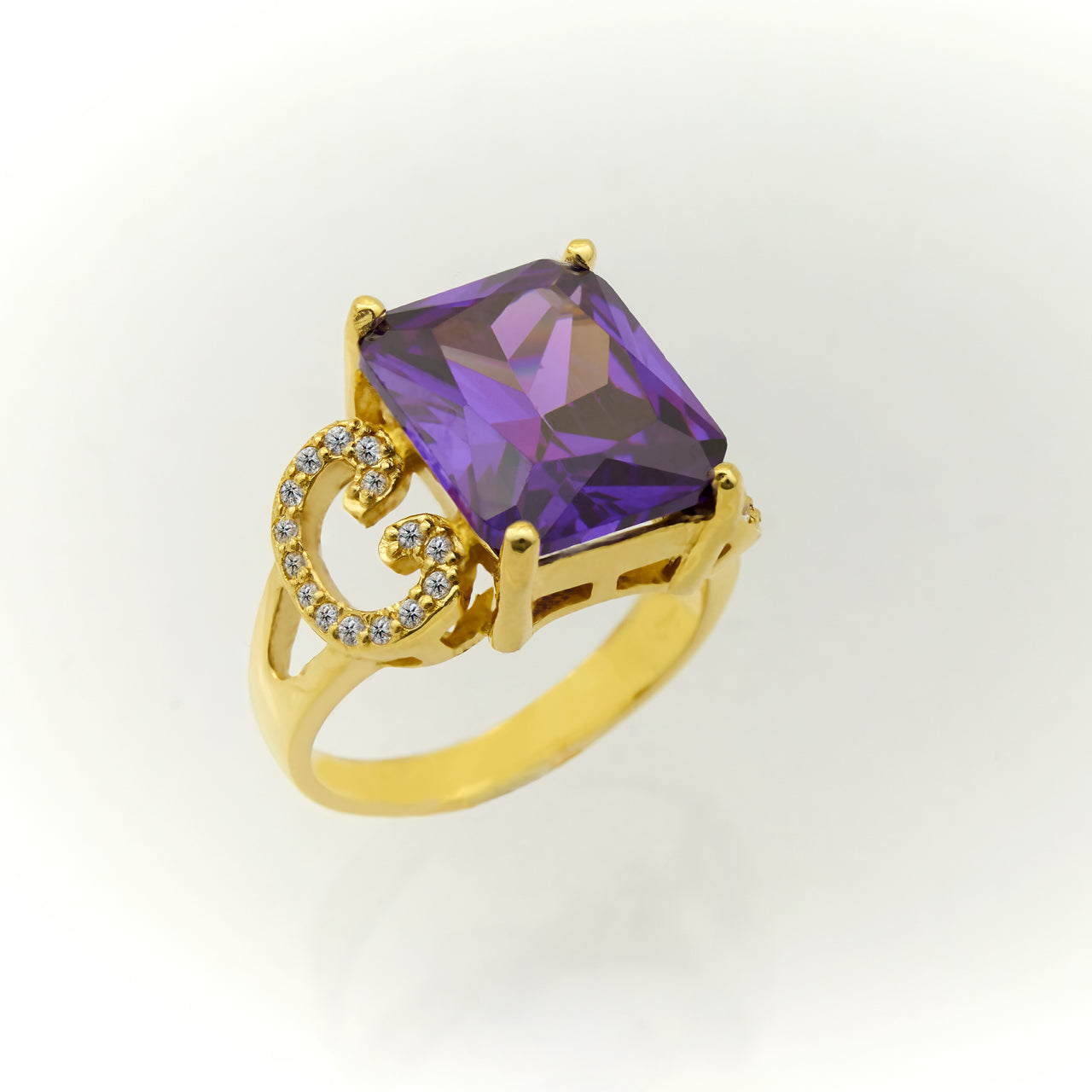 Anillo con Piedra Rectangular