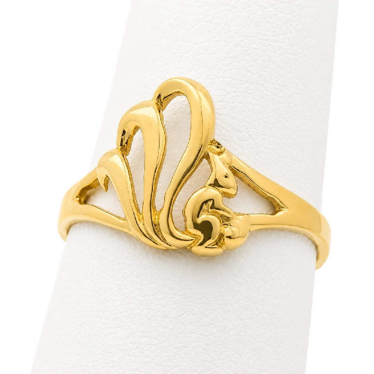 Anillo en Forma de  Ardilla para Niña o Mujer