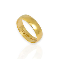 Anillo de compromiso banda para hombre