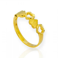 anillo corazon de oro