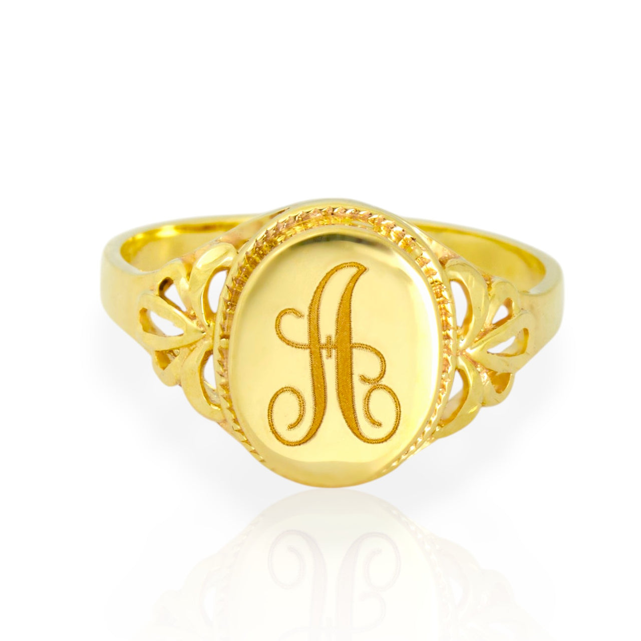 Anillo de oro para mujer personalizado