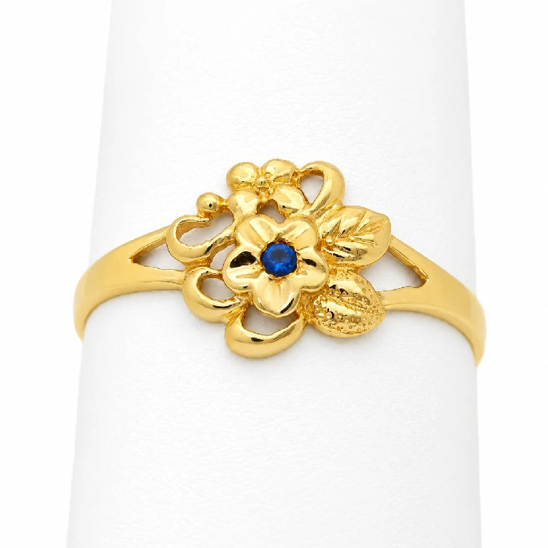 Anillo de Flor Simple para Mujeres o para Niñas