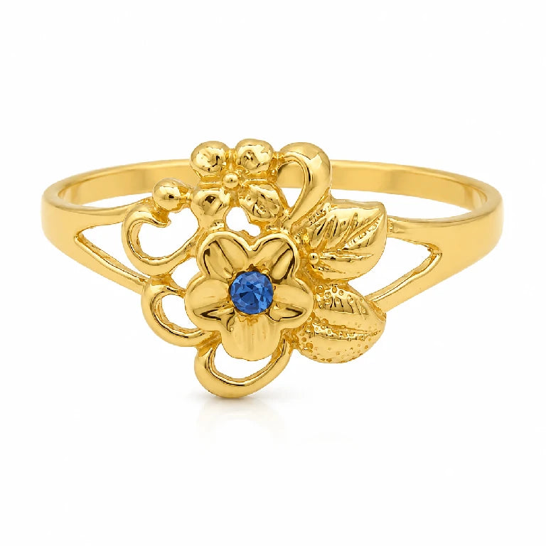 Anillo de Flor Simple para Mujeres o para Niñas