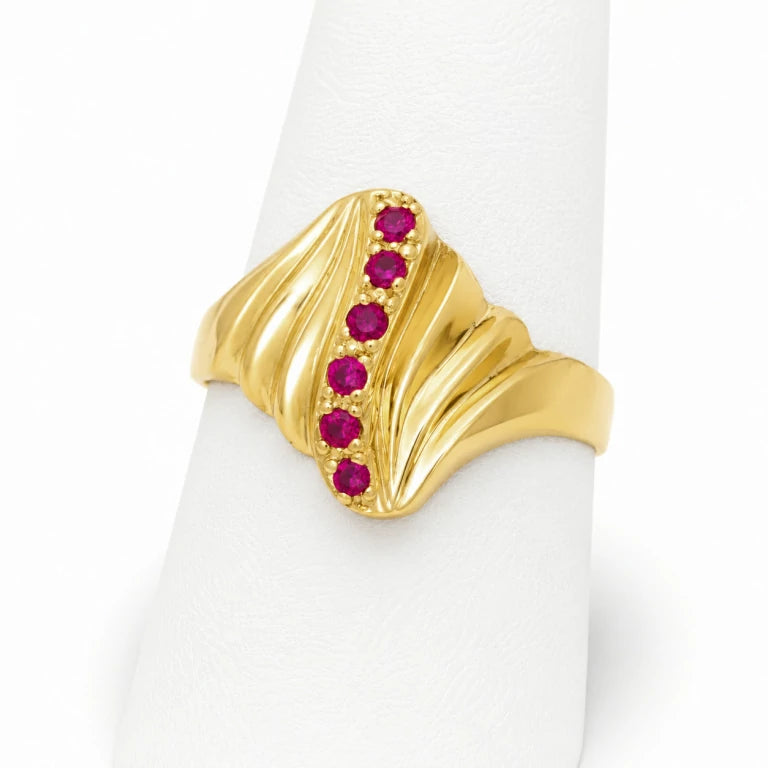 anillo de pirdras circonias, personalizado