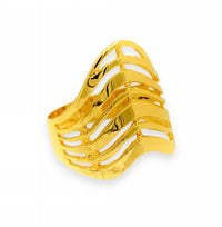 anillo de oro, con siete franjas que muestran los dias de la semana