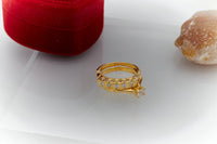 hermosos anillos de Promesa para mujer, estilo tradicional antiguos