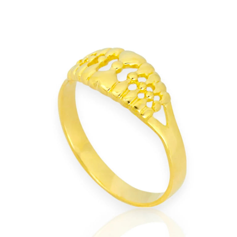 Anillo de oro de lacitos para niñas
