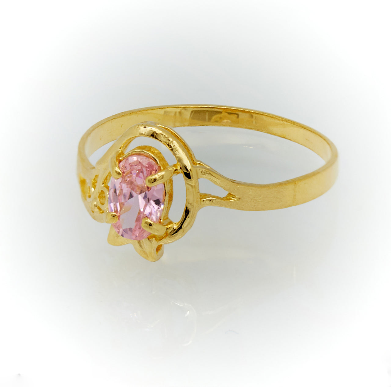 10K Women Gold Ring with Stone Anillo de Mujer con Piedra de Oro 10k - Acosta´s jewelry