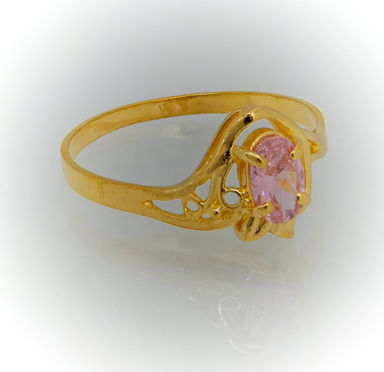 10K Women Gold Ring with Stone Anillo de Mujer con Piedra de Oro 10k - Acosta´s jewelry