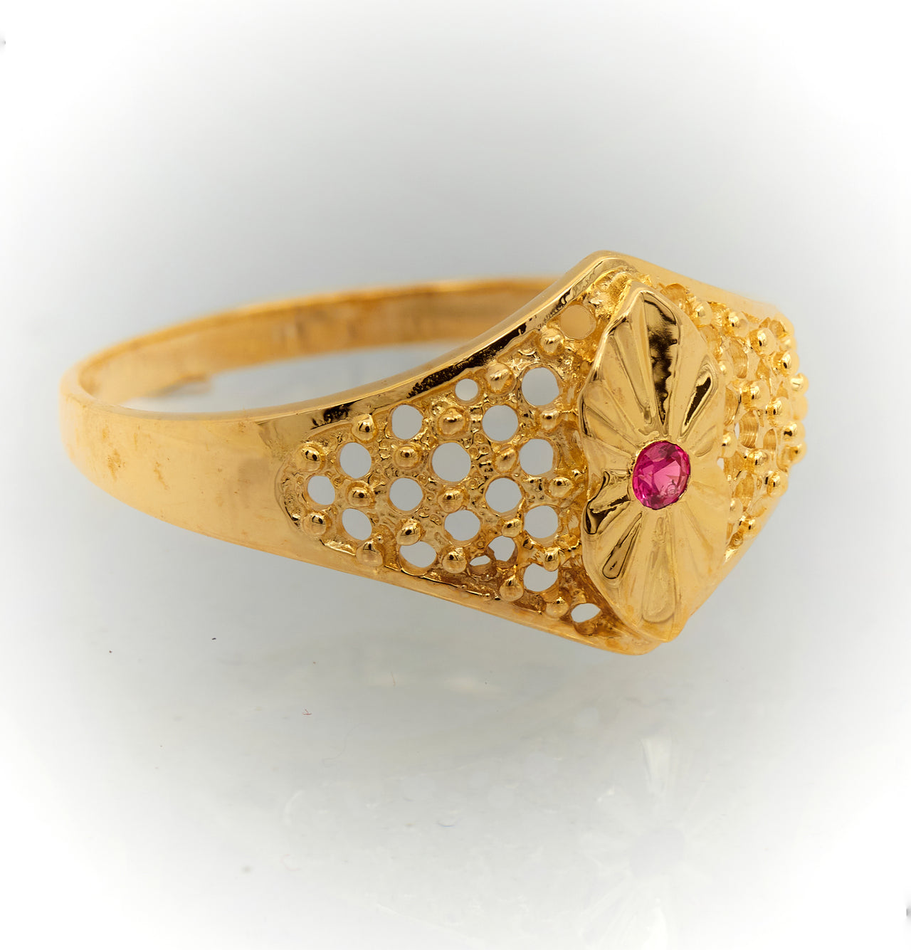 10K Women Gold Ring with Stone Anillo de Mujer con Piedra de Oro 10k - Acosta´s jewelry