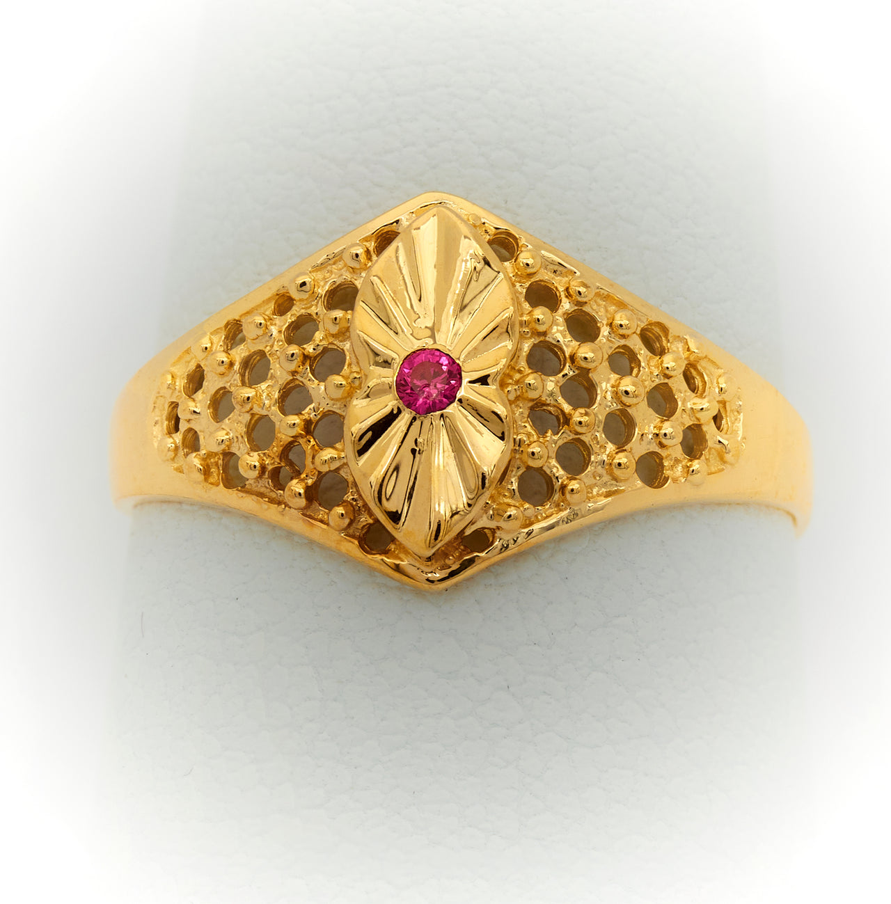 10K Women Gold Ring with Stone Anillo de Mujer con Piedra de Oro 10k - Acosta´s jewelry