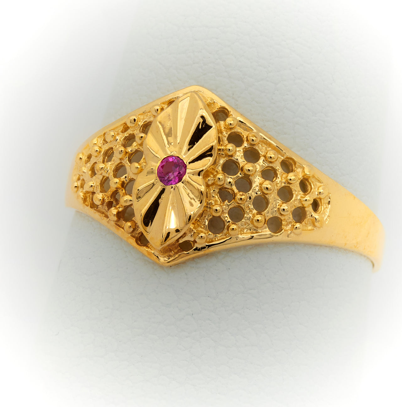 10K Women Gold Ring with Stone Anillo de Mujer con Piedra de Oro 10k - Acosta´s jewelry