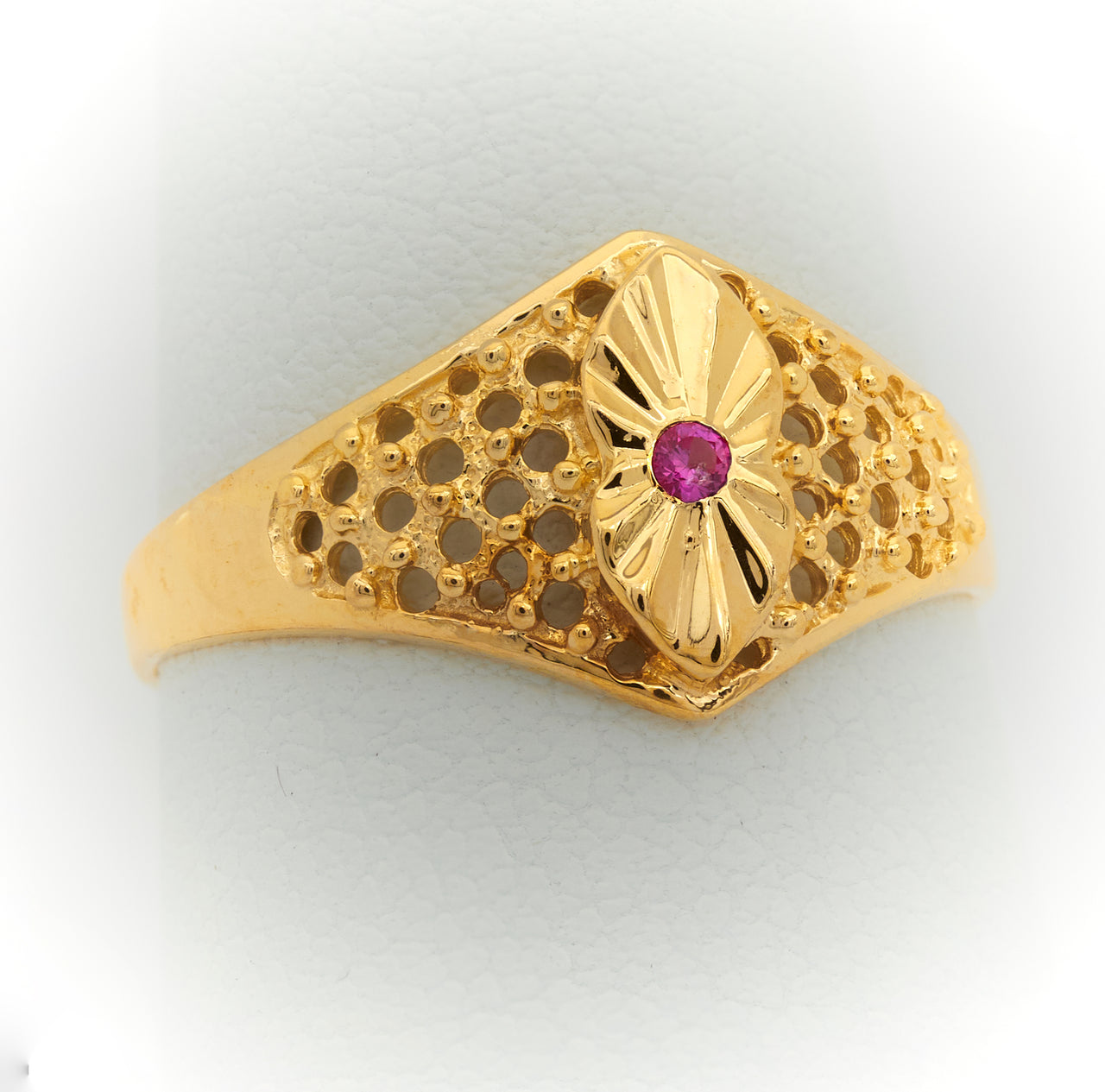 10K Women Gold Ring with Stone Anillo de Mujer con Piedra de Oro 10k - Acosta´s jewelry